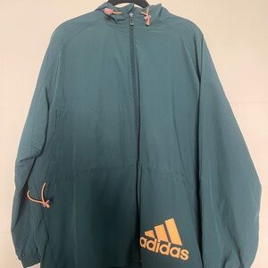 Adidas Teal windbreaker size XS